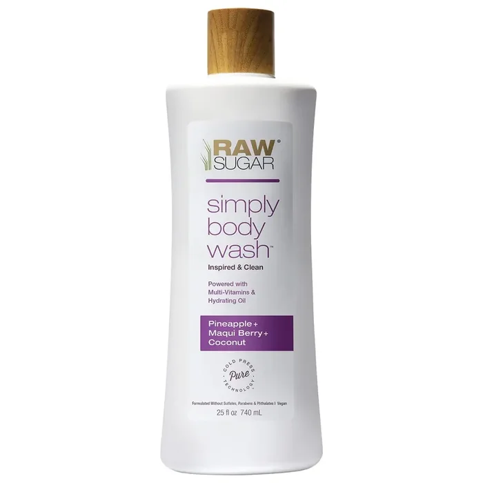 Raw Sugar Simply Body Wash – Pineapple + Maqui Berry + Coconut