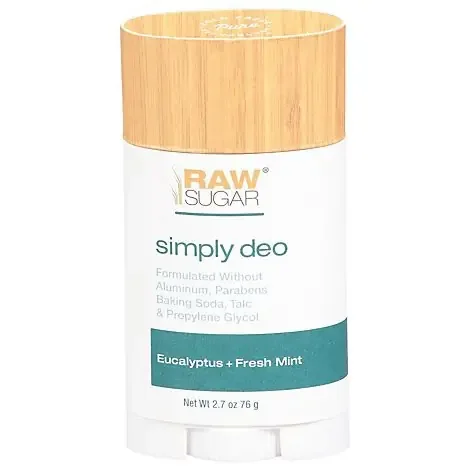 Raw Sugar Simply Deo Eucalyptus Fresh Mint – 2.7 Oz.
