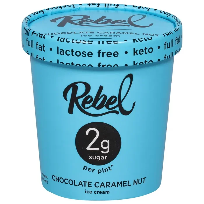 Rebel Chocolate Caramel Nut Ice Cream 1 pt
