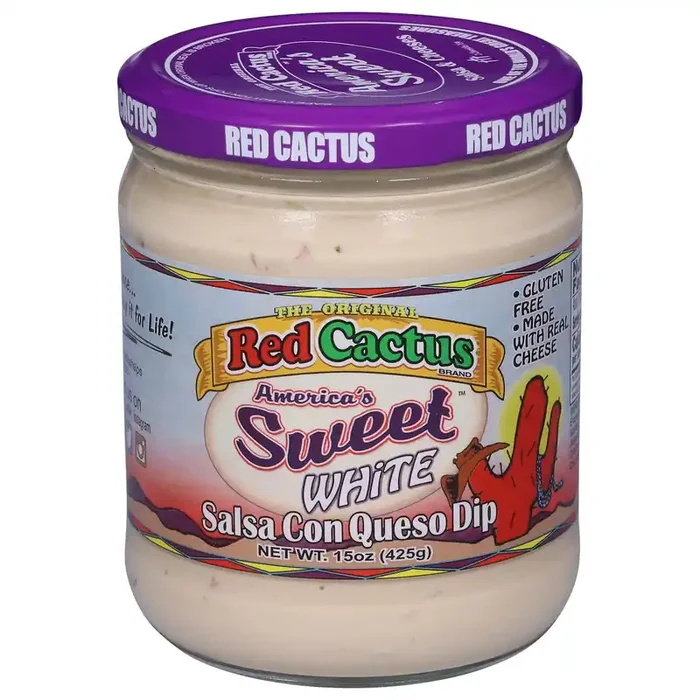 Red Cactus America‘s Sweet White Salsa Con Queso Dip 15 oz