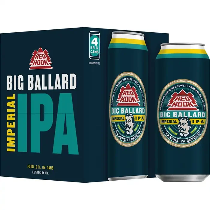 Redhook Brewery Redhook Big Ballard Imperial IPA, 16oz. Can 4 pack