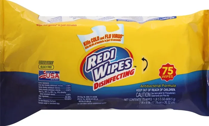Redi Wipes Lemon Scent Disinfecting Wipes 75 ea