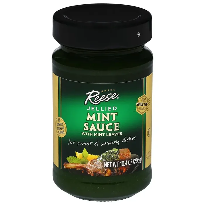 Reese Jellied Mint Sauce with Mint Leaves 10.4 oz