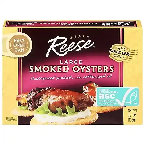 Reese Oysters Smoked Colossal – 3.70 Oz