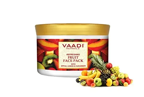 Refreshing Fruit Face Pack – Herbal Face Pack – ALL Natural – Paraben Sulfate Free – Suitable for All Skin Types – Value Pack of 600gms (21.16 Oz) – Vaadi Herbals