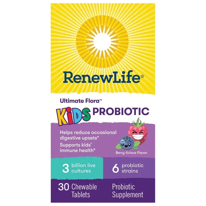 Renew Life Kids Chewable Probiotic Tablets