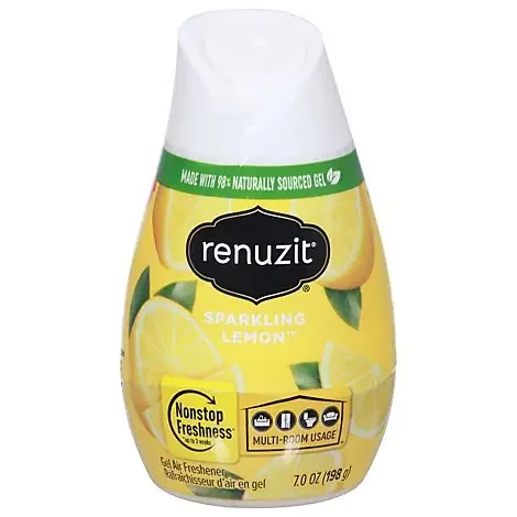Renuzit Adjustables Gel Air Freshener, Sparkling Lemon – 7 Oz. – 7 OZ