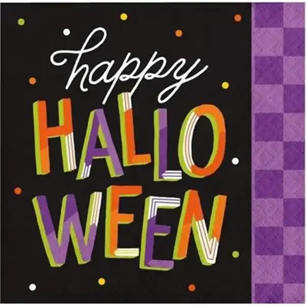 Retro Halloween Bev Napkin