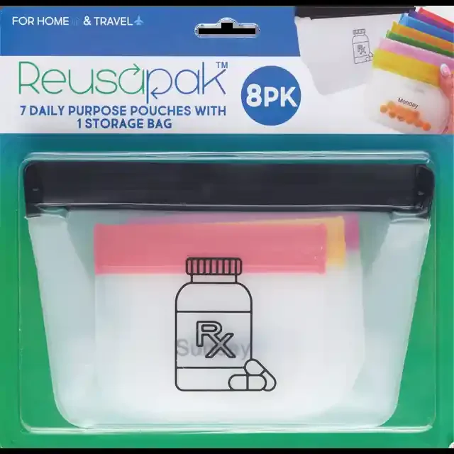 Reusapak- 8 Pc Med/Vit Org Set