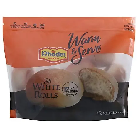 Rhodes Warm-n-serv Soft White Rolls 12 Count 20.3 Oz – 20.3 OZ