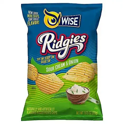 Ridgies Sour Cream & Onion 7.875oz – 7.870Z