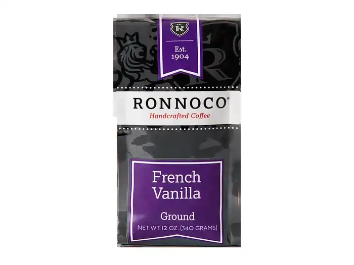 Ronnoco French Vanilla Ground Coffee- 12 oz