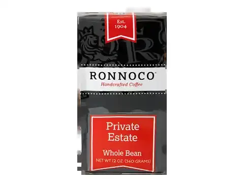 Ronnoco Private Estate Decaf Wholebean Coffee – 12 oz