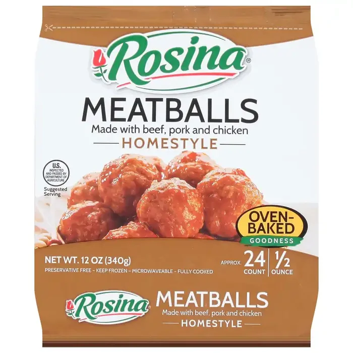 Rosina Homestyle Meatballs 12 oz
