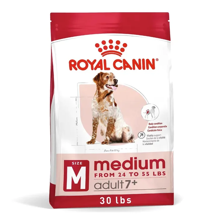 Royal Canin Size Health Nutrition Medium Breed Senior 7+ Dry Dog Food – 30 Lb