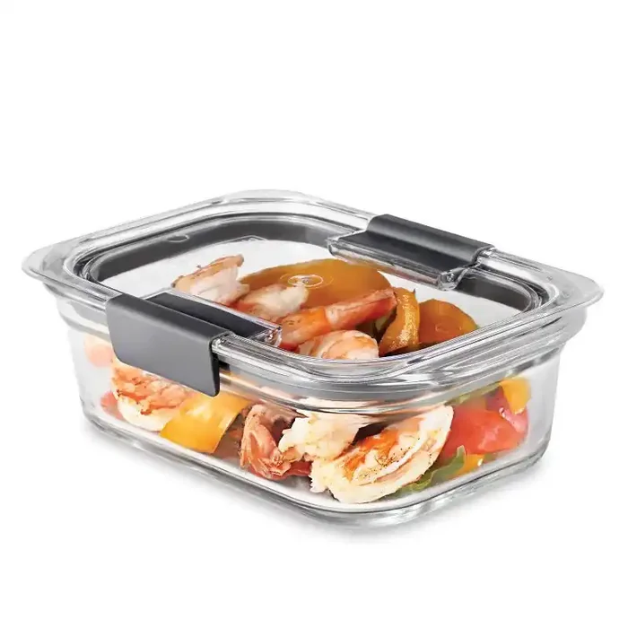 Rubbermaid 3.2 Cup/757ml Medium Brilliance Glass Clear Glass Food Storage Container, Microwave & Oven Safe, Dishwasher Safe