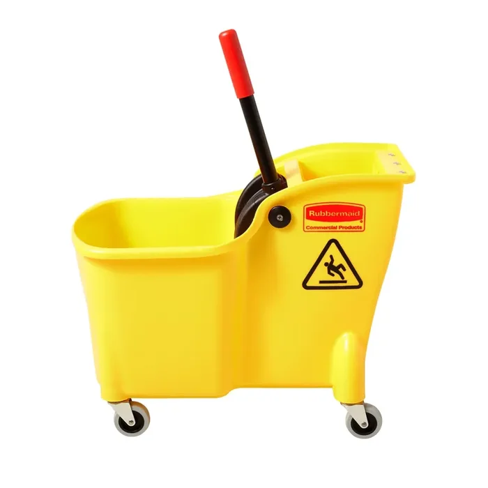 Rubbermaid Commercial Products 7.75-Gallons Down-Press Mop Wringer Bucket