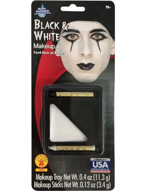 Rubie‘s Costume Halloween Cream Makeup Black And White