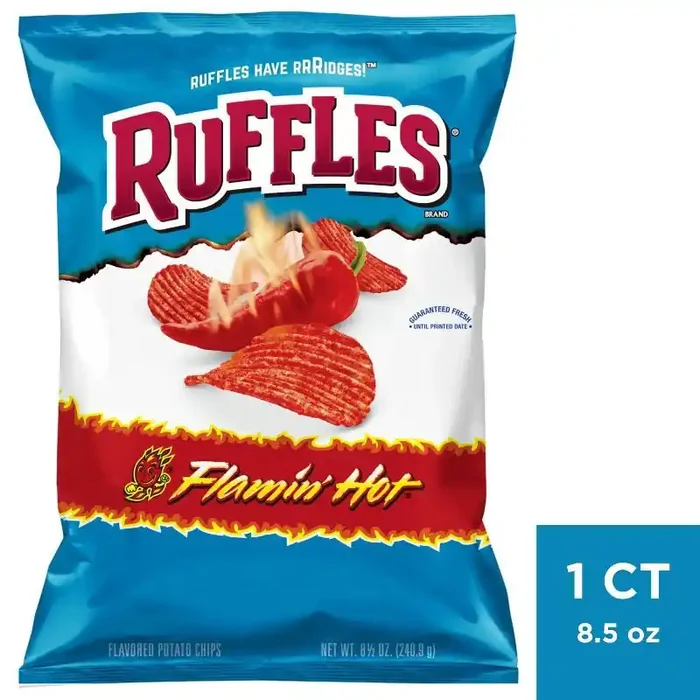 Ruffles Flamin‘ Hot Potato Chips – 8.5oz