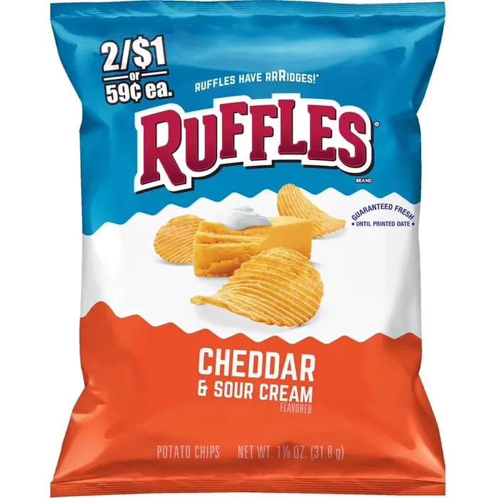Ruffles Sour Cream Cheddr Potato Chips
