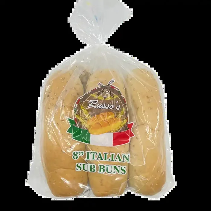 Russo‘s Bakery Italian Sub Buns 8″, 16 oz