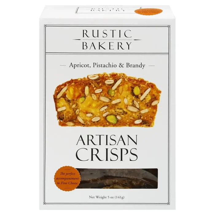 Rustic Bakery Apricot, Pistachio & Brandy Artisan Crisps 5 oz
