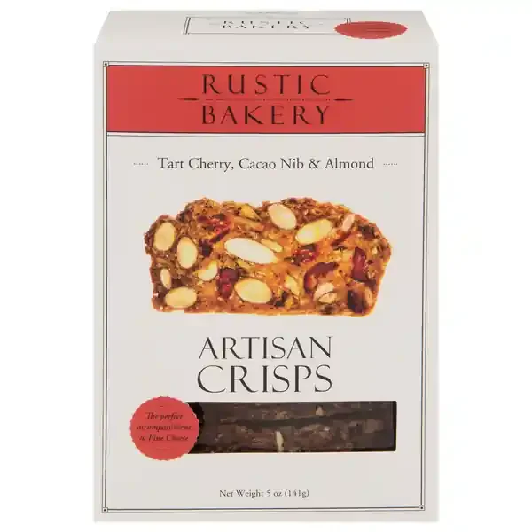 Rustic Bakery Tart Cherry, Cacao Nib & Almond Artisan Crisps