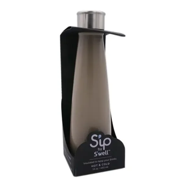 S‘ip by S‘well Stainless Steel Insulated Water Bottle – Steel Gray