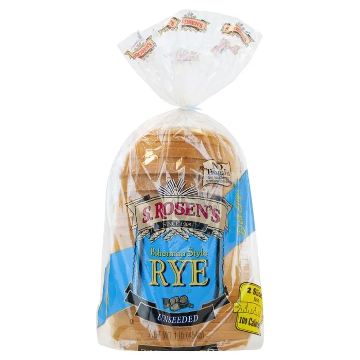 S ROSENS S. Rosen‘s Bohemian Style Unseeded Rye Bread