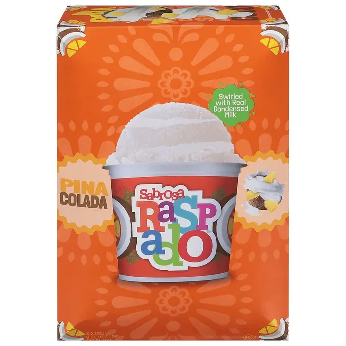 Sabrosa Raspado Lindy‘s Pina Colada Italian Ice Raspado Pina Colad 6Ct