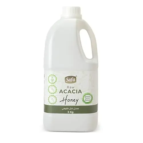 Safa Acacia Honey Organic Honey Raw Unprocessed Kashmir Honey 100% Pure Natural Honey Unfiltered Immunity Boosters for Adults & Kids Raw Unpasteurized for Maximum Potency 3 kg Value Pack
