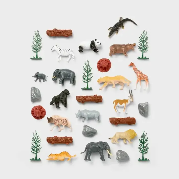 Safari Animal Figure – 30pc – Gigglescape™