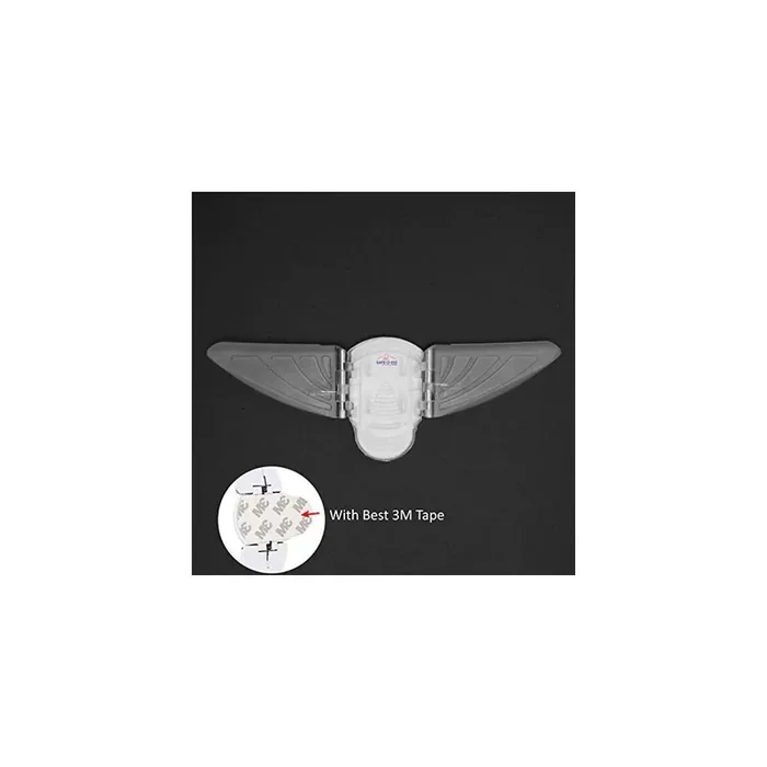 Safe-O-Kid- Pack of 8- Butterfly Shaped Sliding Door/Window Locks/Stopper for Baby Safety- Transparent