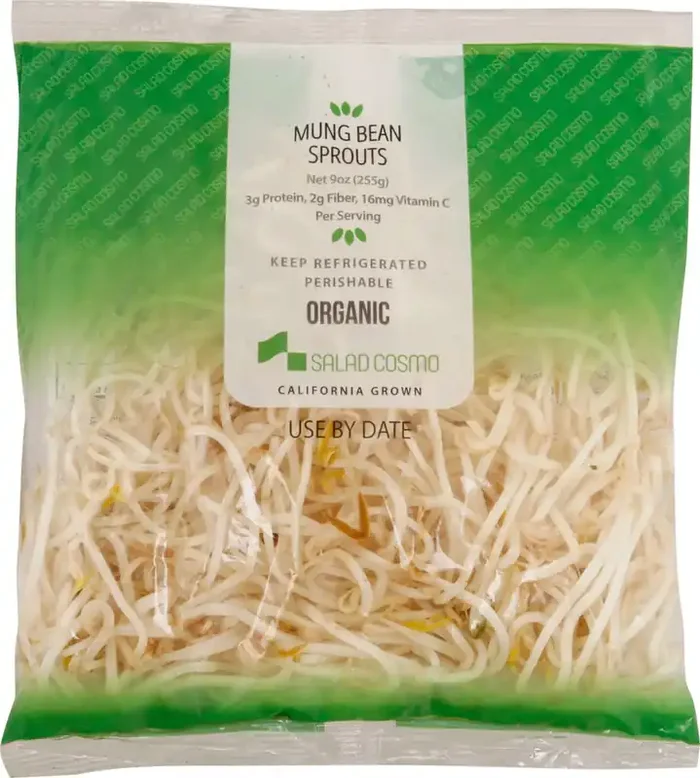 Salad Cosmo Organic Mung Bean Sprouts 9 oz