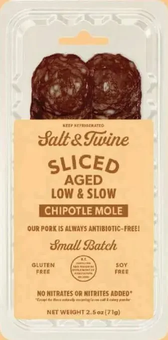 Salt & Twine Sliced Chipotle Mole Salami