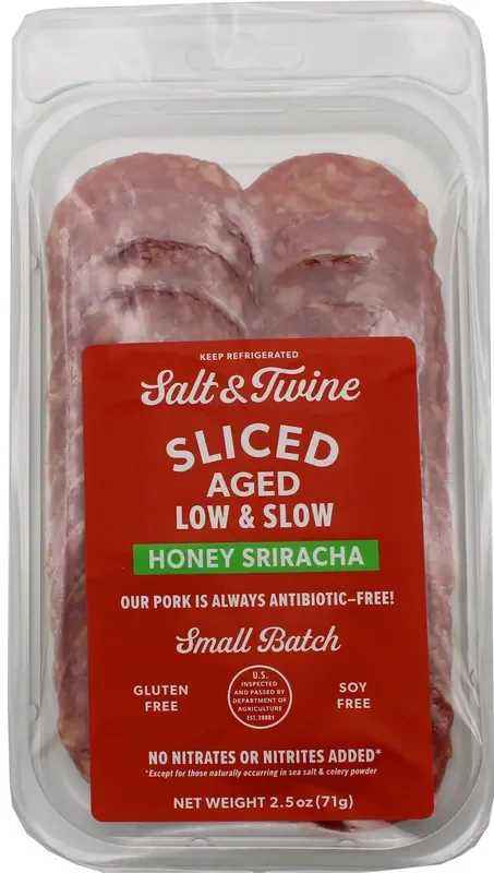 Salt & Twine Sliced Honey Sriracha Salami
