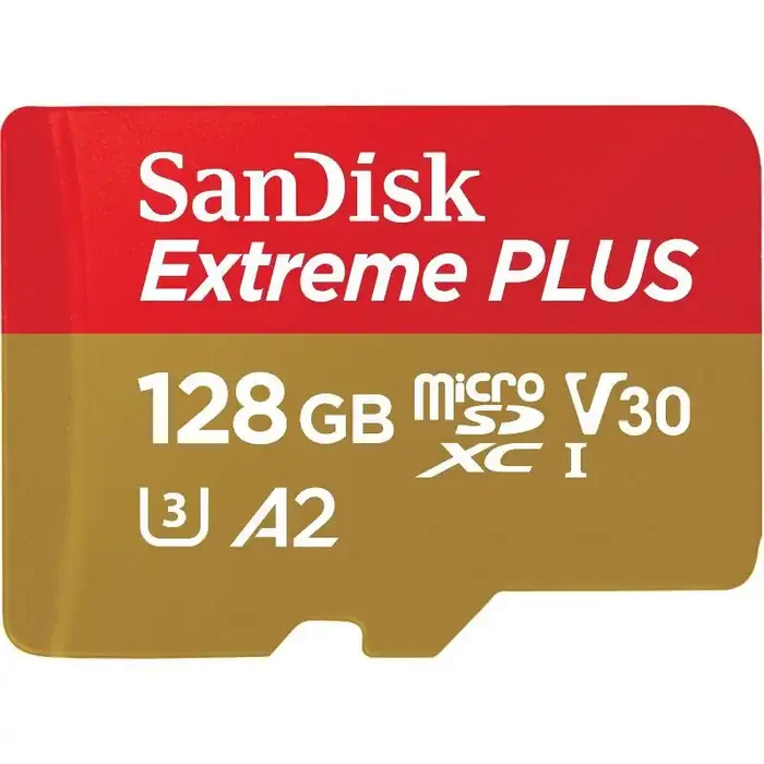 SanDisk Extreme PLUS 128GB microSD High-Speed Memory Card 90 MB/s