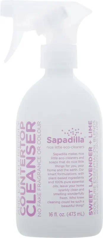 Sapadilla Sweet Lavender + Lime Counter Top Cleanser 16 oz