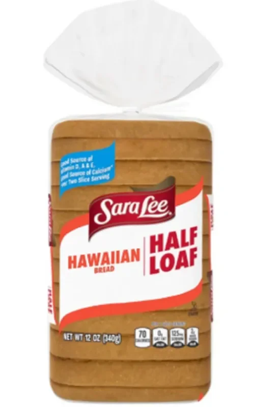 Sara Lee Hawaiian Bread, Half Loaf, 12 oz, Sweet Bread, Bag