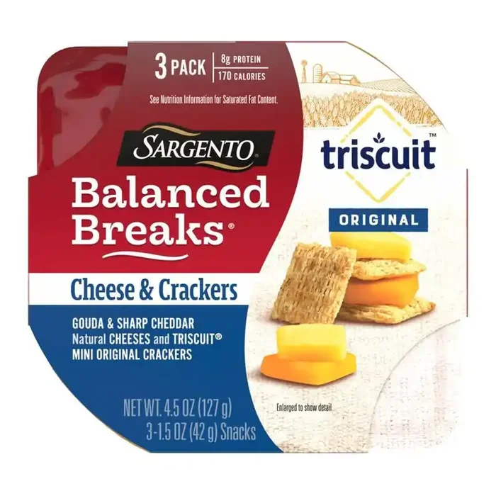 Sargento Balanced Breaks Cheese & Mini Triscuit Crackers – 4.5oz/3ct