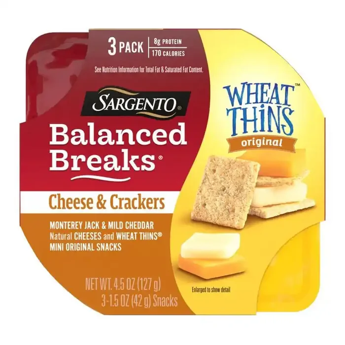 Sargento Balanced Breaks Cheese & Mini Wheat Thin Crackers – 4.5oz/3ct