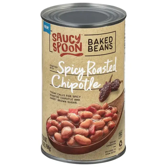 Saucy Spoon Spicy Roasted Chipotle Baked Beans 28 oz