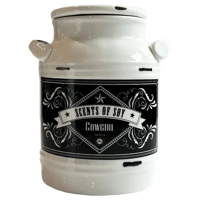 Scents Of Soy Cowgirl Scented Milk Jug Candle