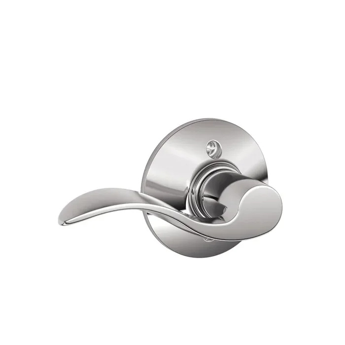 Schlage Accent Polished Chrome Interior Hall/Closet Dummy Door Handle