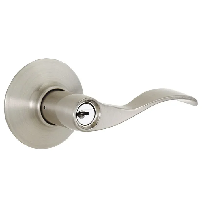 Schlage Accent Satin Nickel Exterior Keyed Entry Door Handle