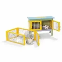 Schleich Rabbit Figures With Hutch