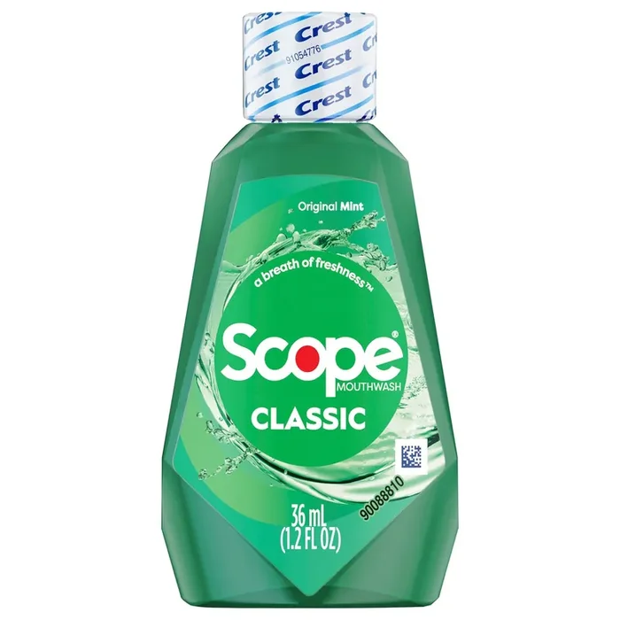 Scope Crest Scope Classic Mouthwash, Original Mint, 36mL