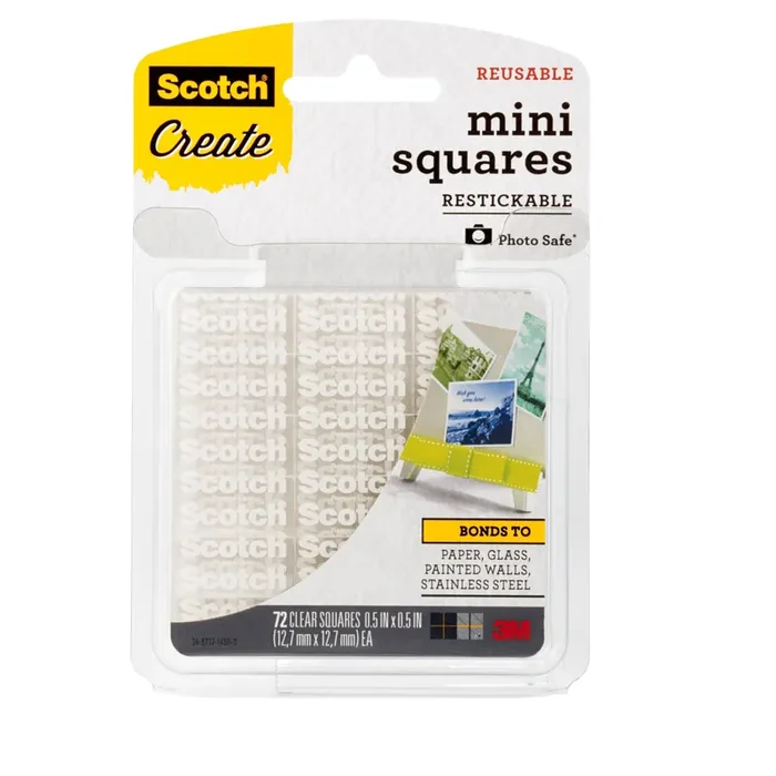 Scotch Mini Squares Reusable – Clear