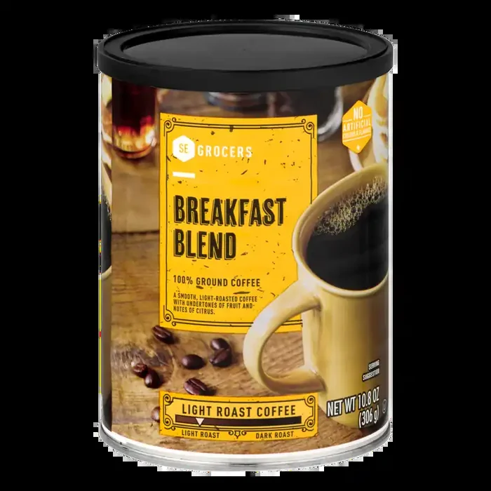 SE Grocers 100% Ground Coffee Breakfast Blend