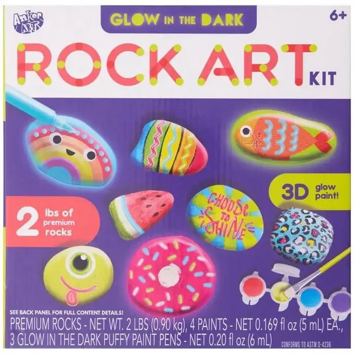 SEASONAL MISC Anker Play Glow In Dark Rock Art Kit